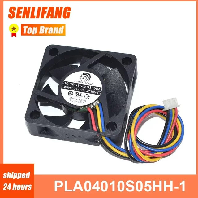 POWER LOGIC Lüfter PLA04010S05HH-1 Schwarz B/T/H: 40 x 40 x 10 mm DC5V 0,27A PWM - Bild 1