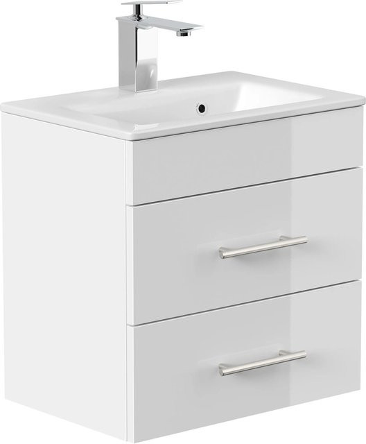 Posseik Badmöbel Portus 500 SlimLine Weiß Hochglanz - Bild 1