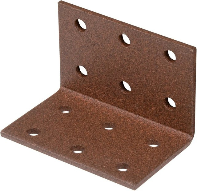 GAH Alberts Duravis Lochplattenwinkel Rostbraun Duplexbeschichtet B/T/H: 40 x 40 x 60 mm - Bild 1