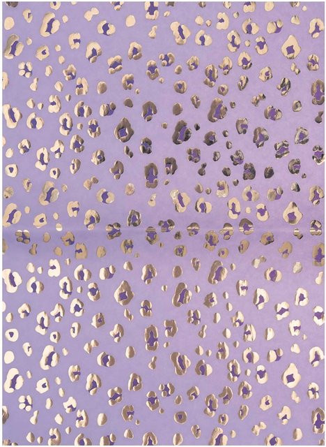 Rico Design Paper Poetry Paper Patch Acid Leo Bastyp in Lila-Gold, 30 x 42 cm - Bild 1