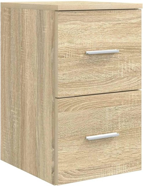 vidaXL Badezimmerschrank modern in Sonoma-Eiche mit Türen und Schubladen, B/T/H: 30 x 35 x 50 cm - Bild 1