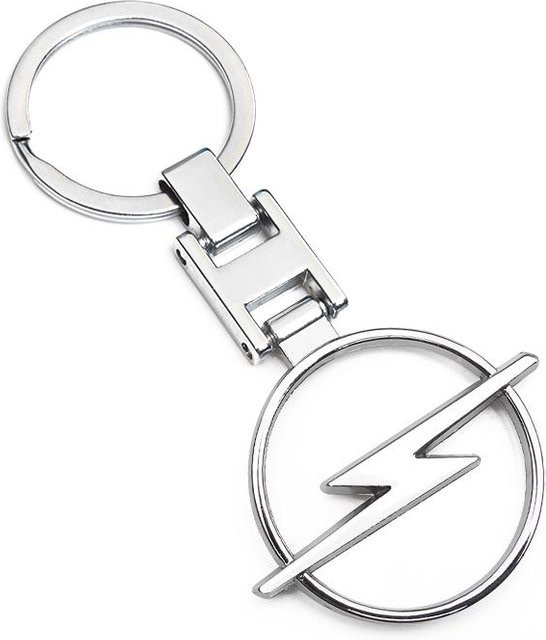 Opel Schlüsselanhänger Metall, Weiß, Unisex - Bild 1