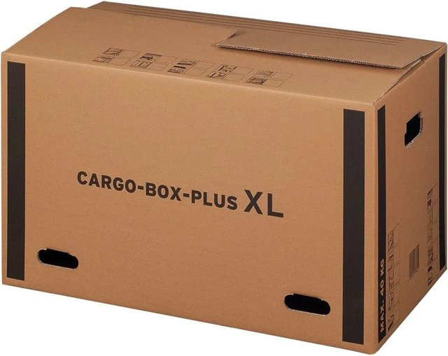 PROREGAL Cargobox XXL Umzugskarton aus doppelwelliger Wellpappe in Braun, L x B x H: 75 x 42 x 44 cm - Bild 1