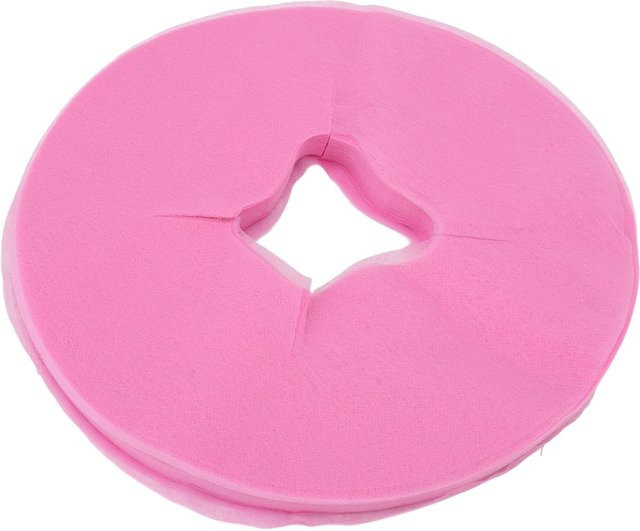 Koogeelife Einweg Massage Gesichtsabdeckung, 100 Stück, Rosa, Lochdesign - Bild 1