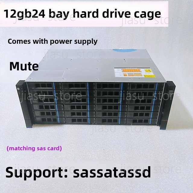 Flying Bull NAS-Chassis Erweiterungskabinett für 3,5-Zoll-Festplatten mit 12 oder 24 Einschüben (6-12GB) - Bild 1