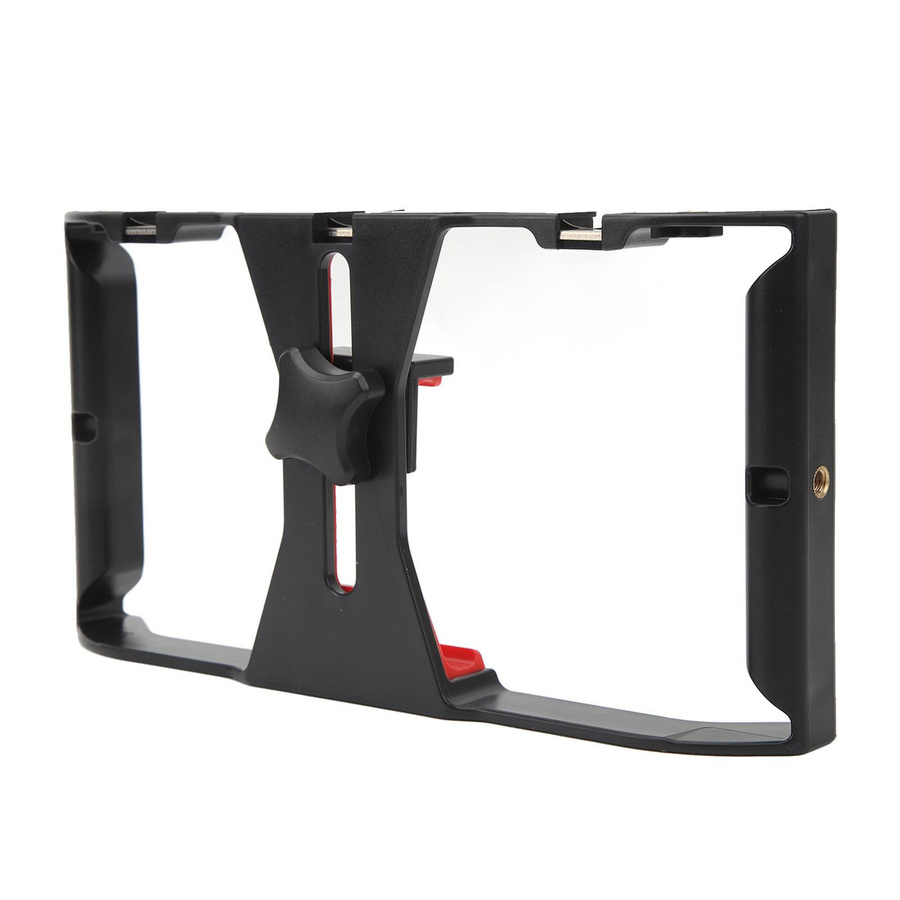 Andoer Professioneller Handy-Handheld-Hasenkäfig Gimbal Stabilisator für Live-Video in Schwarz oder Rot - Bild 3