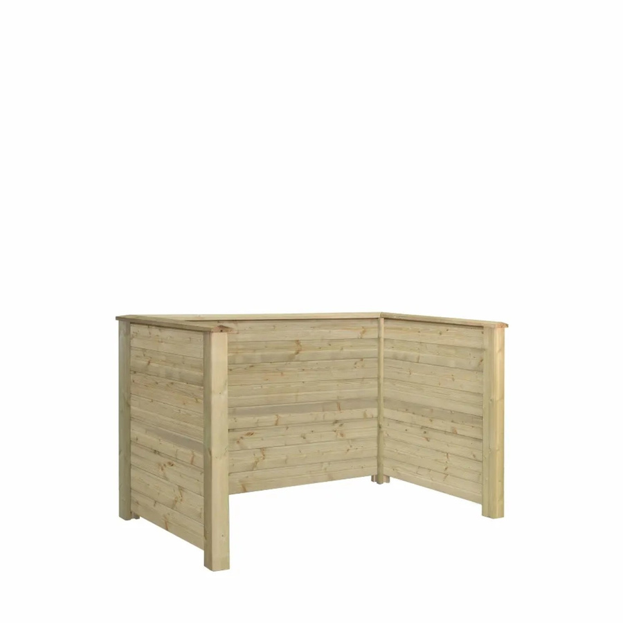 Mülltonnenverkleidung Plank aus druckimprägniertem Nadelholz, B/T/H: 97 x 108 x 197 cm - Bild 2