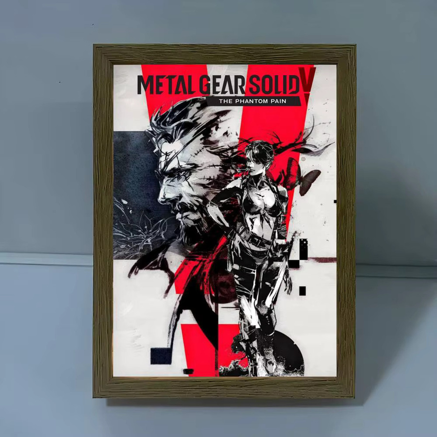 Metal Gear Vintage-Poster mit Klebefläche, Mehrfarbig, Rechteckig, B/H: 15 x 15 cm - Bild 4