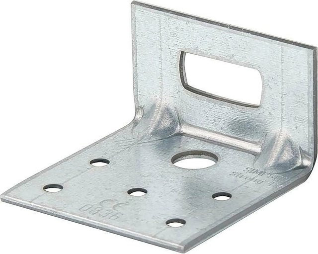 Simpson Winkelverbinder ADR 6035-B aus feuerverzinktem Stahl, Farbe: Silber, B/T/H: 60 x 35 x 60 mm - Bild 1