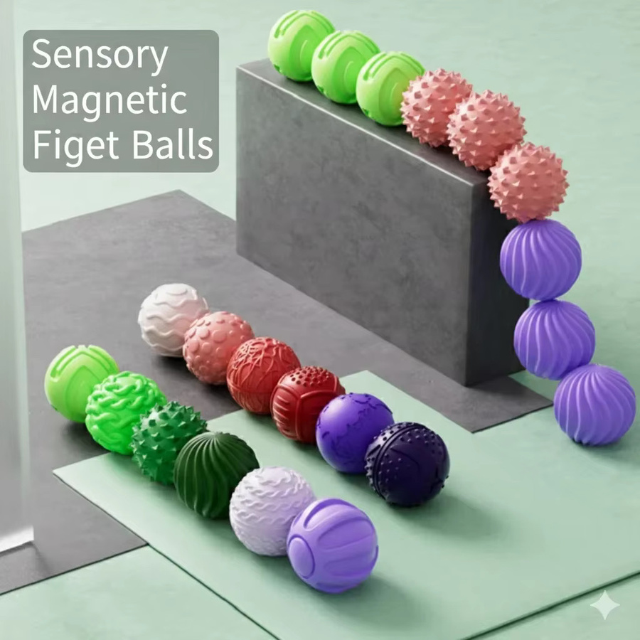 Haifeng Magnetische Sensorikbälle, Sorgenbälle, Fidget-Spielzeug aus Silikon - Bild 6