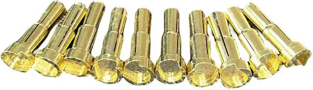 Vergoldete RC-Rundstecker als abgestufter Stecker-Satz für RC-Batterieladegeräte, Motoren und ESC in Gold, 4,0 mm bis 5,0 mm - Bild 1