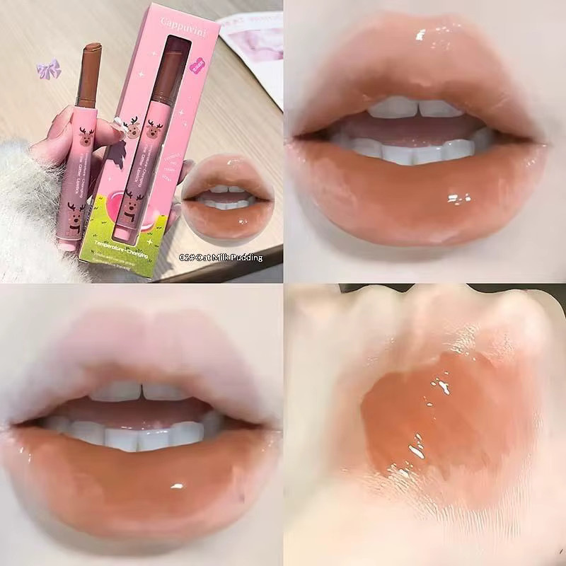 Cappuvini Lip Jelly Pen Schimmernder Lipgloss, 025 Oat Milk Pudding - Bild 4