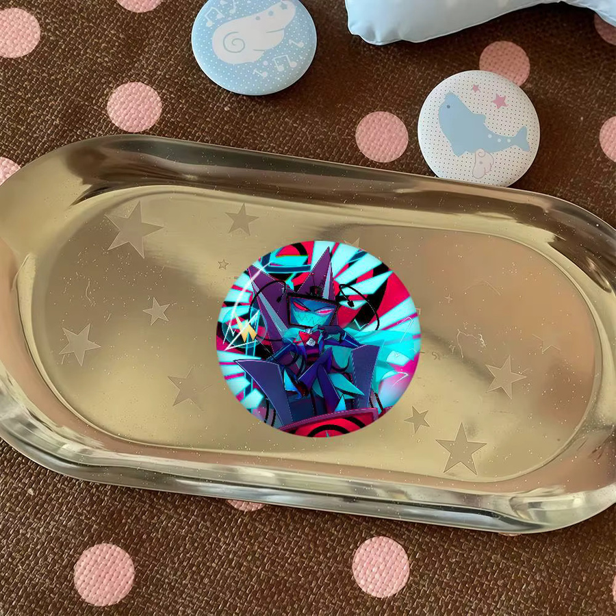 Brosche Anime Helluva Boss Vox, Anstecknadel, Unisex - Bild 3
