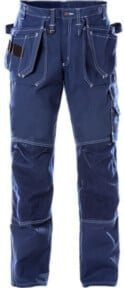 Fristads Handwerkerhose 255K FAS in Blau mit Cordura und Taschen für Knieschoner - Bild 1