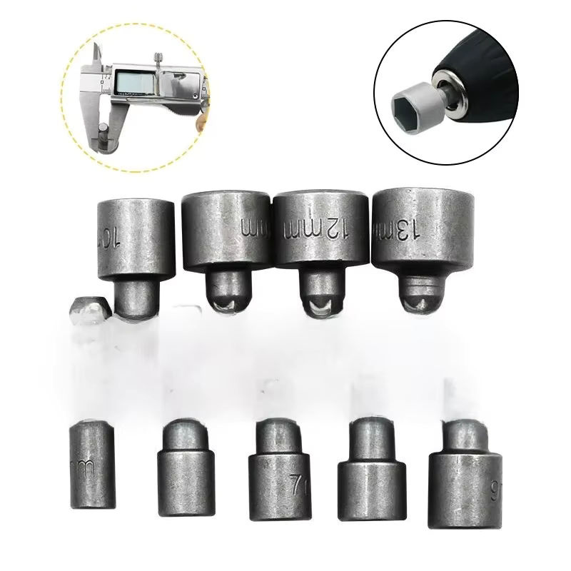 WEEKS Hex-Buchsenset mit Adapter und Schraubendreher-Bits in Silber, 5mm-13mm für Auto-Reparaturen und Power-Werkzeug-Zubehör - Bild 7