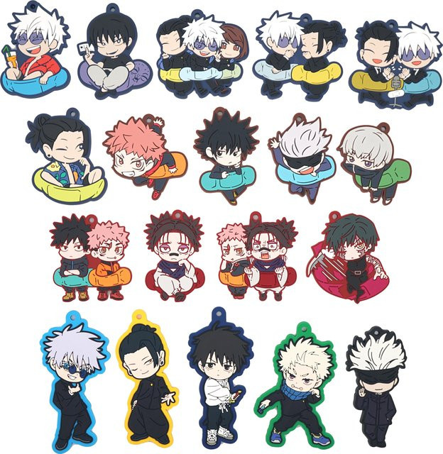 Bandai Jujutsu Kaisen Gojo Satoru Geto Suguru Yuji Yuuta Megumi Maki Toji Choso PVC Schlüsselanhänger - Bild 1