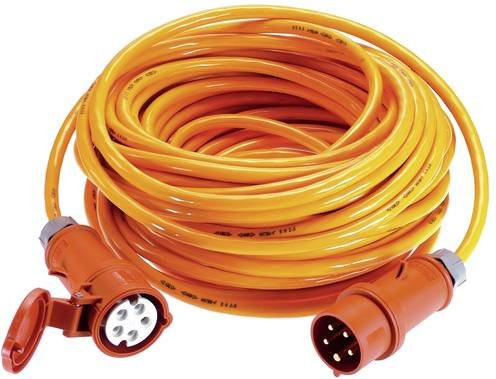 AS Schwabe Strom Verlängerungskabel 32A Orange 25,00 m H07BQ-F 5G 4mm² mit Phasenwender - Bild 1