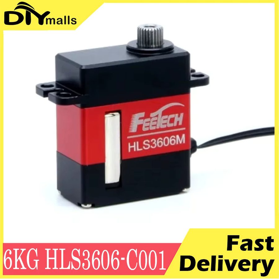 Feetech HLS3606M Micro Magnetic Encoder Single Shaft Servo in Schwarz mit 6 kg Drehmoment und 360 Grad Winkelsteuerung für Roboterarme - Bild 3