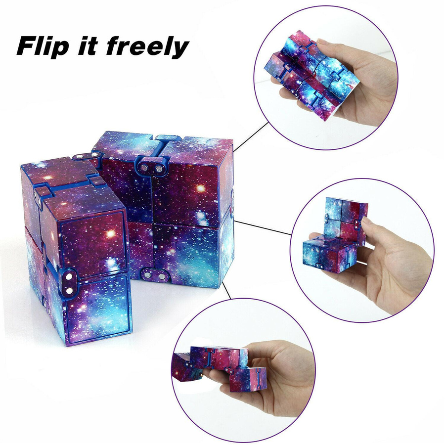 Super Six Infinity Cube Fidget Cube Galaxie Weltraum Magisches Puzzle Spielzeug - Bild 5