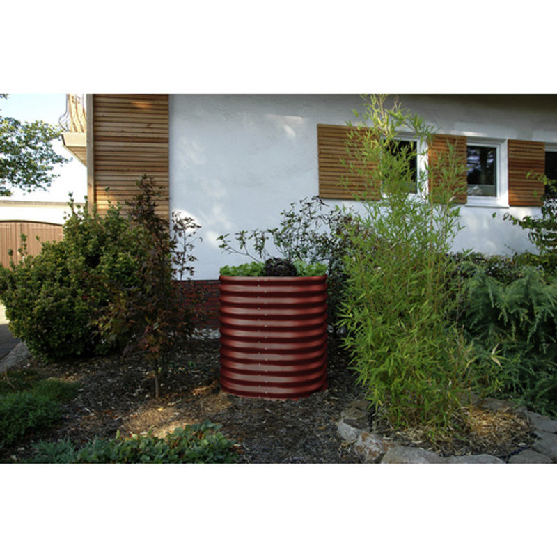 VITAVIA Hochbeet Terra Rund 858 in Grün, B/H/T: 82,1 x 85,8 x 82,1 cm, aus Zincalume - Bild 3