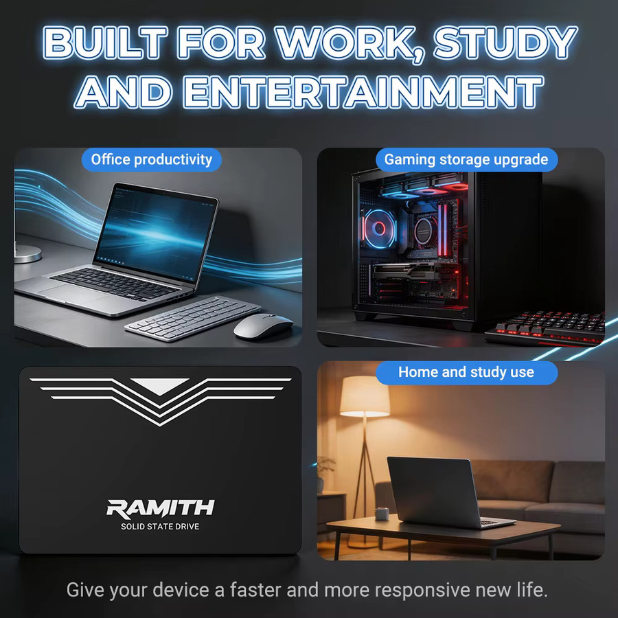 RAMITH SATA3 SSD Interne Solid-State-Drive 2,5 Zoll in Schwarz für Desktop und Laptop - Bild 5