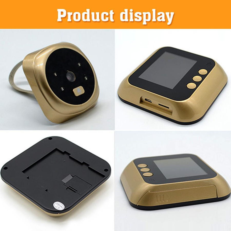 Türklingel mit Kamera und kabellosem Monitor in Gold - Bild 4