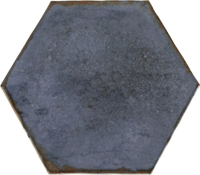 Wandfliese United Tile und Mosaic Antik Hexagon in Azur Blau, Steingut Keramik, glasiert glänzend, B: 15 cm, H: 17,5 cm - Bild 1