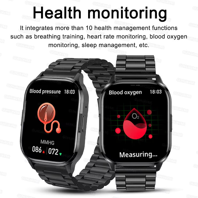 GUHUAVMI Smartwatch, Aluminium, Silber, Unisex - Bild 4