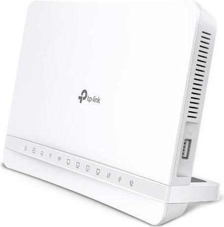 TP-Link Wi-Fi 6 Dual-Band WLAN-Router VX231V mit Gigabit Ethernet und DSL in Weiß