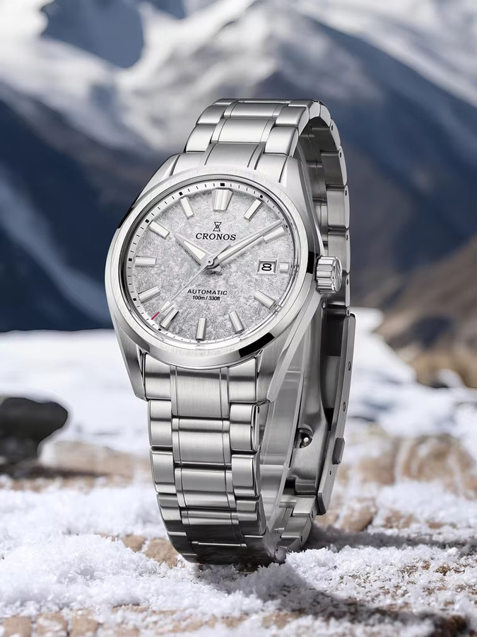 Cronos Armbanduhr Automatik, Edelstahl, 39 mm, Herren - Bild 5