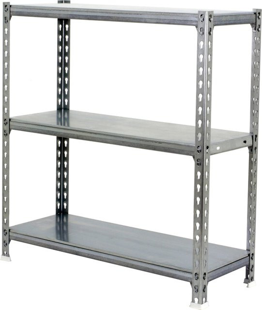 PROREGAL Schwerlastregal Small Metal Shark aus Metall, grau/silber, H x B x T: 100 x 90 x 40 cm - Bild 1