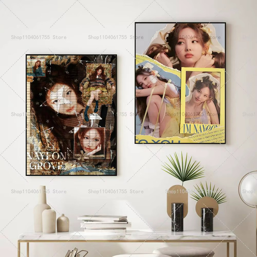 Selbstklebender und wasserfester Kunstdruck N-Nayeon Poster als Wanddekoration, Mehrfarbig, B/H: 15,0 x 15,0 cm - Bild 5