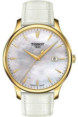 Tissot Armbanduhr, Quarz, Edelstahlgehäuse, 42 mm, Lederarmband, Herren - Bild 1