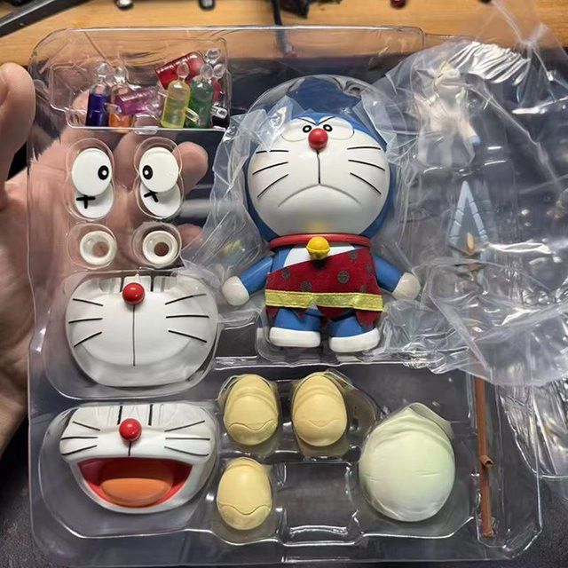 Bandai Doraemon Roboter-Katze Anime-Figur aus PVC in Blau - Bild 1
