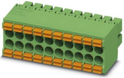 Phoenix Contact Buchsengehäuse-Kabel mit 10 Polen und 3,5 mm Rastermaß in Grün - Bild 1