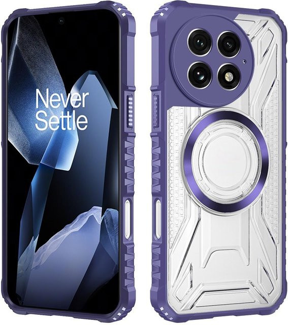 Magnetische Hybrid Armor Handyhülle für OnePlus 13, 13R und Nord4, stoßfest und transparent, unterstützt kabelloses Laden - Bild 1