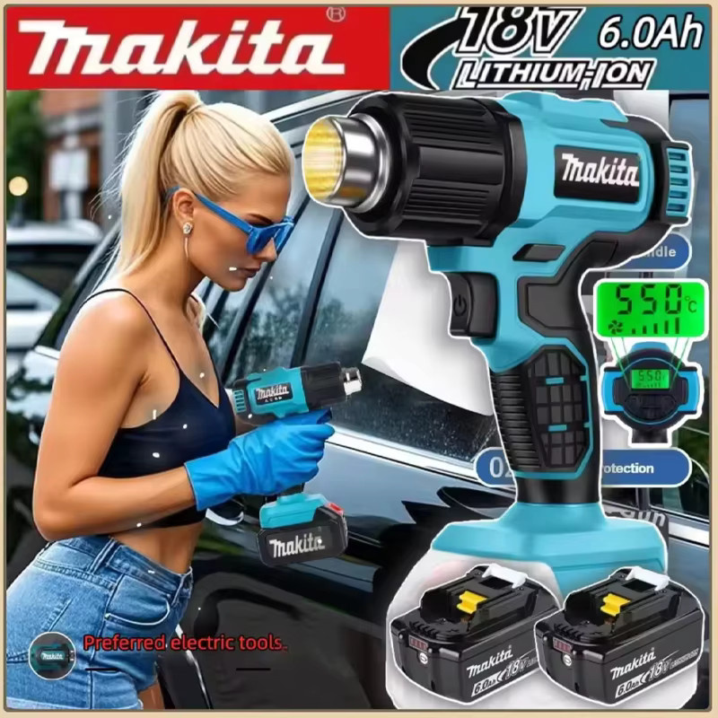 Makita 18V LXT Akku-Heißluftpistole ZHG181Z in Petrol mit 150-550 °C Temperaturbereich - Bild 2