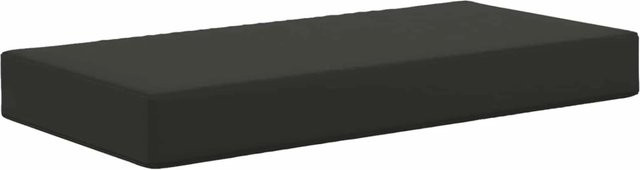 vidaXL Sitzkissen für Draußen Schwarz B: 80 cm, T: 40 cm, H: 8 cm aus 100 % Polyester - Bild 1