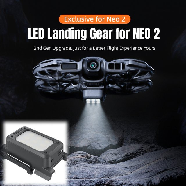 DJI NEO 2 Fahrwerk Nachtlicht mit integrierter wiederaufladbarer Batterie und Snap Design - Bild 1