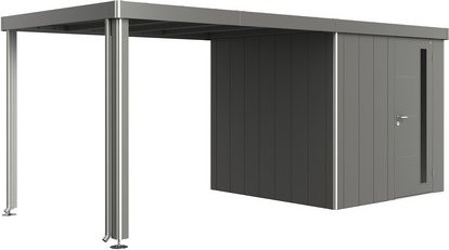 Biohort Seitendach Neo für Gerätehaus in Quarzgrau-Metallic, Breite: 300 cm - Bild 1