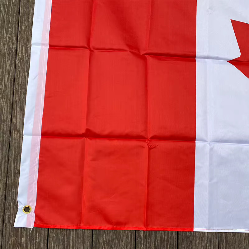 Xvggdg Kanadische Nationalflagge als Banner zum Aufhängen aus Polyester, Rot-Weiß, B/H: 60 x 90 cm oder 90 x 150 cm - Bild 2