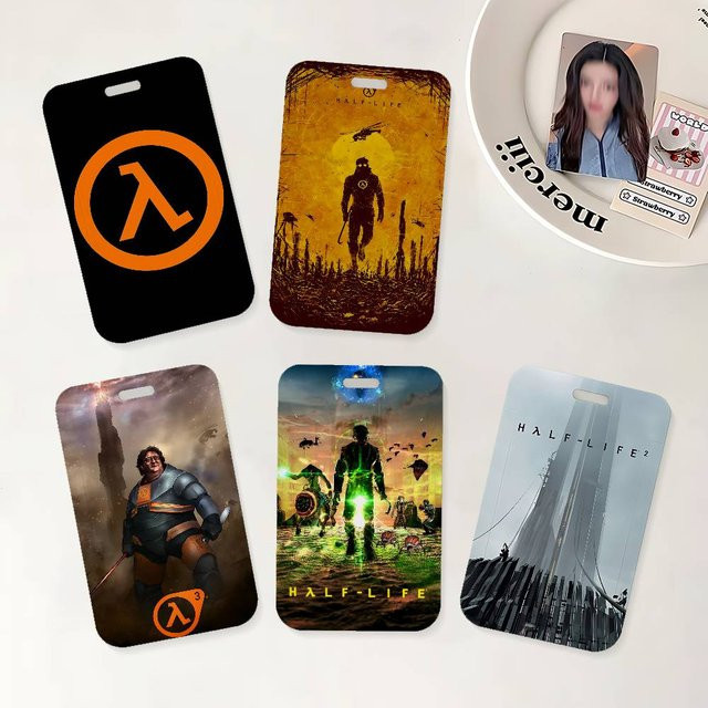 Game H-Half L-Life Ausweishalter mit Umhängeband in Multicolor aus Kunststoff für Büro und Schule - Bild 1