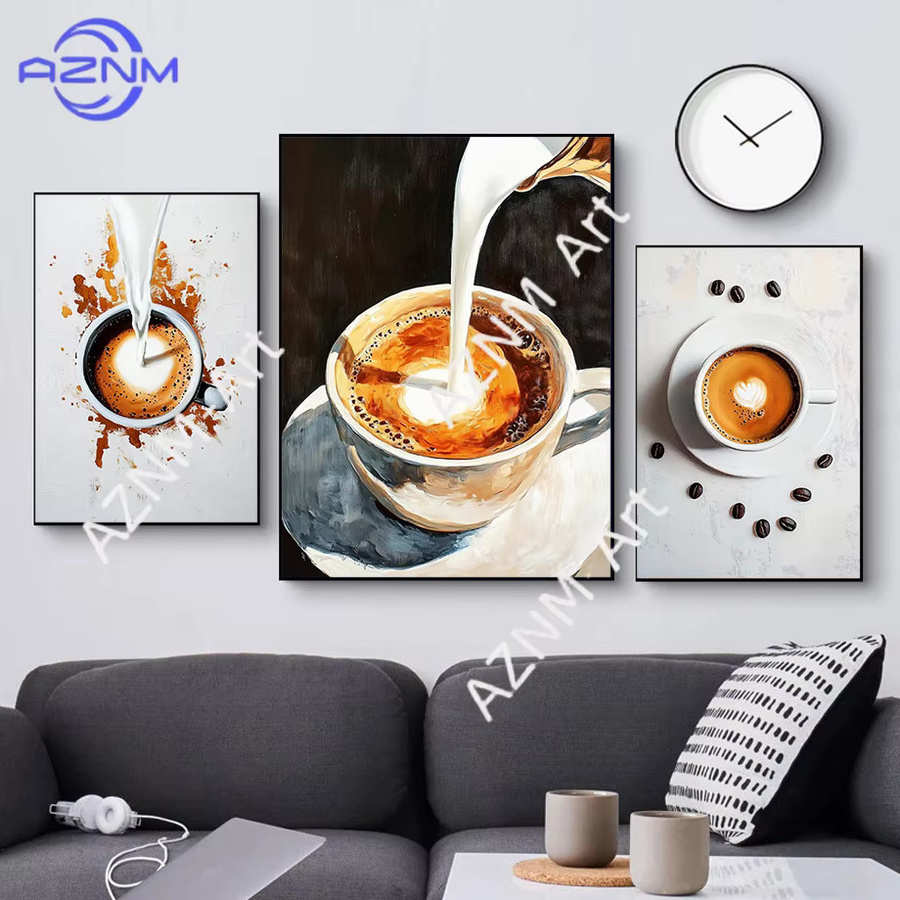 KAYOU Vintage Espresso Kunstposter als Leinwanddruck für deine Küchenwanddekoration in Mehrfarbig - Bild 2