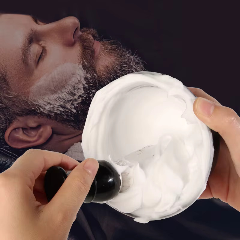 Professionelles Bartrasier-Set für Herren mit Schaum, Pinsel, Seife und Schüssel - Bild 2