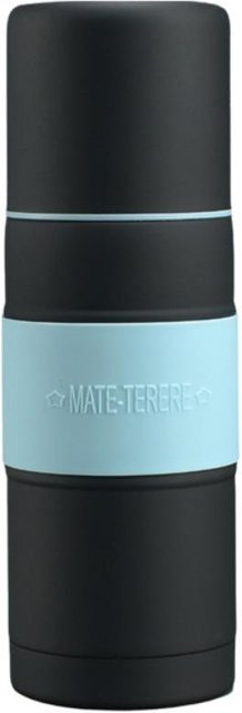 Yerba Mate Teetasse mit Filterstrohhalm und Thermoskanne von pengchengge, Isolierflasche für Büro und unterwegs, Schwarz, 500 ml - Bild 1
