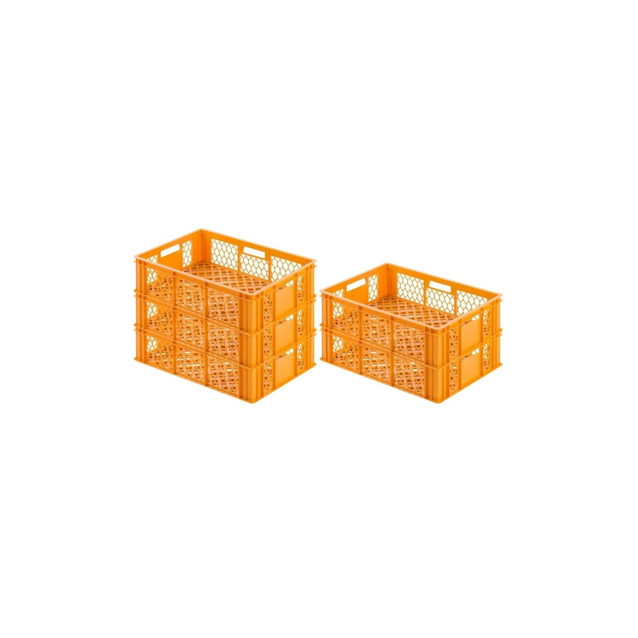 CHEFGASTRO SuperSparSet 5er Pack Eurobehälter Bäcker- und Konditorenkasten, Gelb-Orange, H x B x T: 17,1 x 40 x 60 cm, 33 Liter - Bild 1