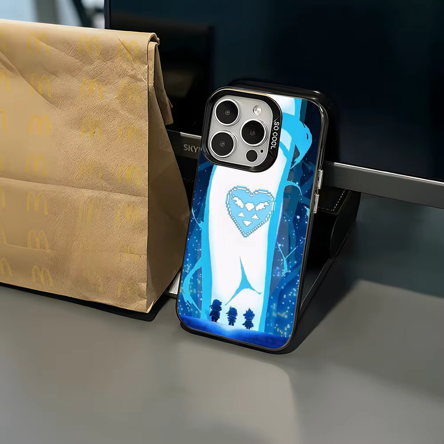 B-Back Game Stoßfeste TPU Handyhülle für iPhone 11 bis 17 Pro Max in Schwarz und Mehrfarbig - Bild 3