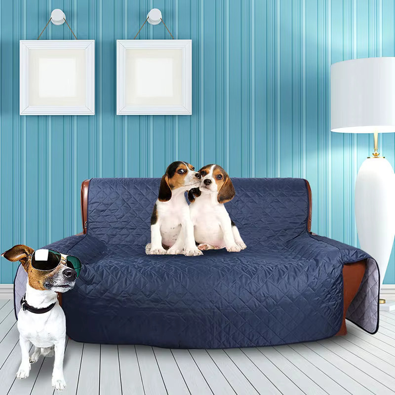 Otmagelu Wasserdichte Schonbezüge für Haustier-Sofas in Grau und Braun mit geometrischem Muster - Bild 4
