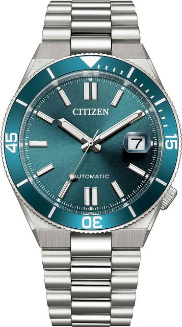 Citizen Armbanduhr Automatik, Edelstahl, Blau, 40 mm, Herren - Bild 1
