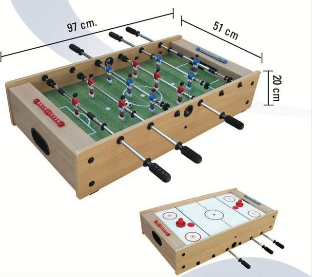 Garlando Mini-Kicker, Airhockey Big Fun 2 in 1 - Bild 1